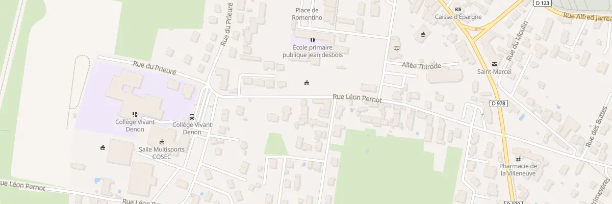 Plan du 23 Rue Léon Pernot à Saint-Marcel