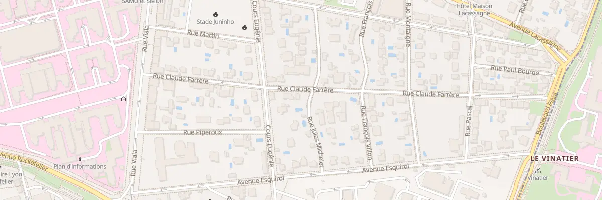 Plan du 20 Rue Claude Farrère à Lyon 3e Arrondissement