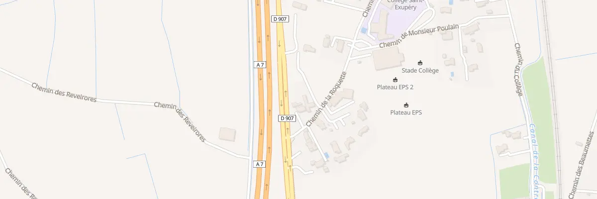 Plan du 3 Che de la Roquette à Bédarrides