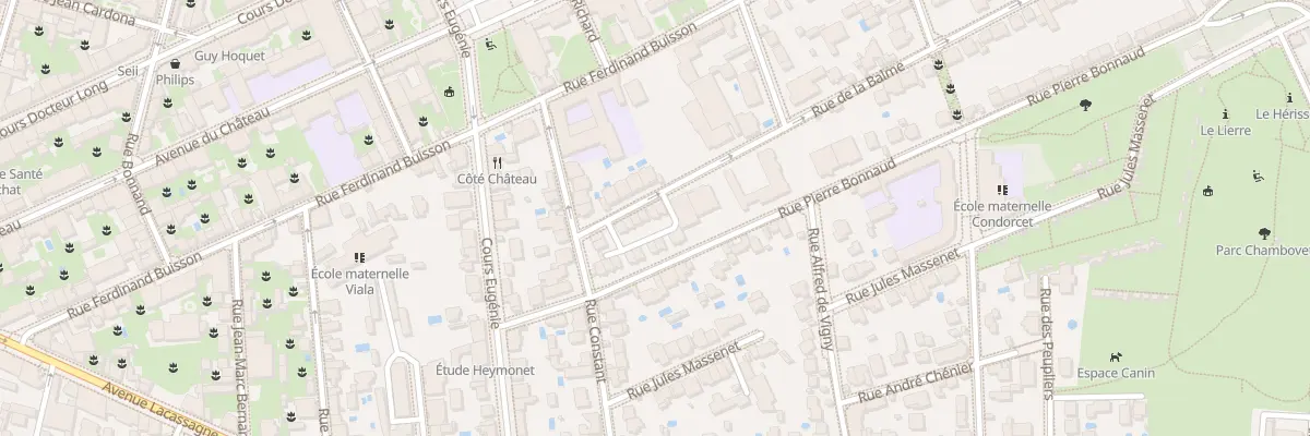Plan du 8 Rue de la Balme à Lyon 3e Arrondissement