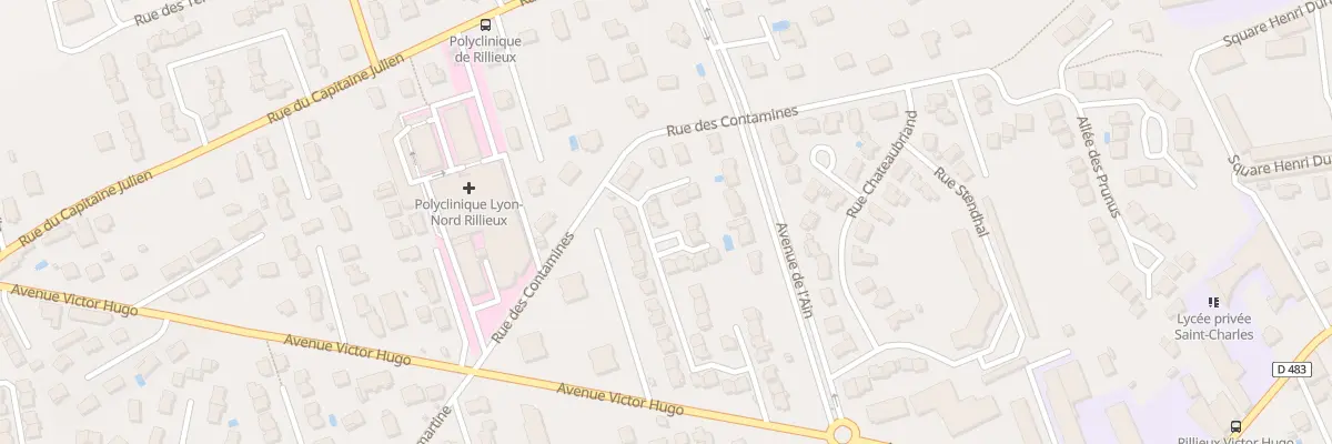 Plan du 184 Rue des Contamines à Rillieux-la-Pape