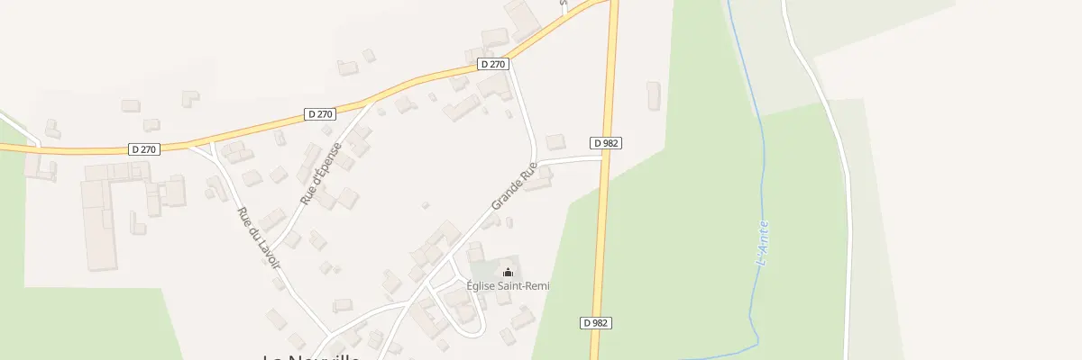 Plan du 3 Gr Grande Rue à La Neuville-aux-Bois