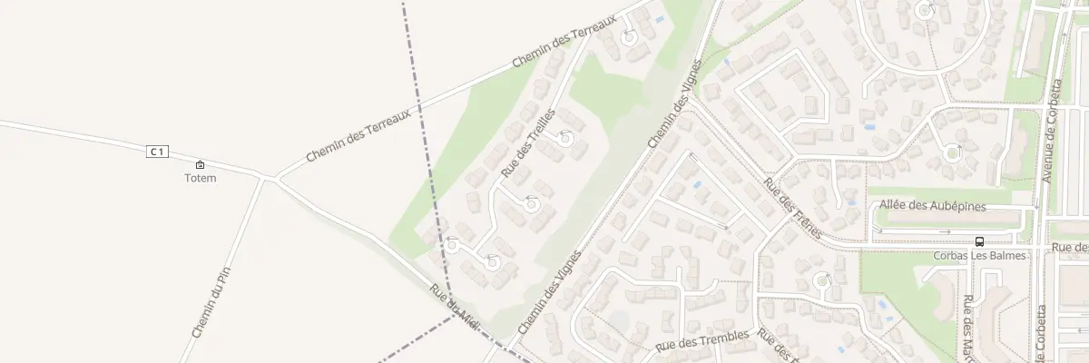 Plan du 21 Rue des Treilles à Corbas