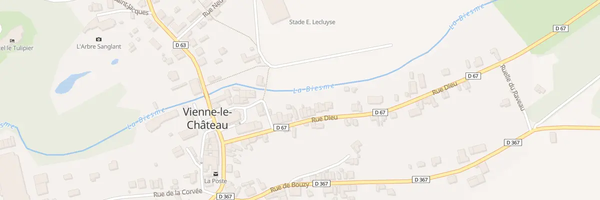 Plan du 125 Rue Dieu à Vienne-le-Château