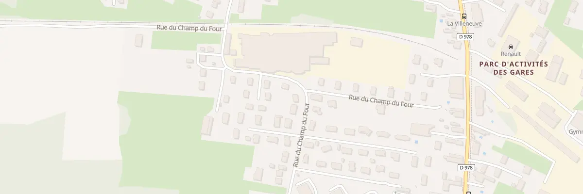 Plan du 16 Rue du Champ du Four à Saint-Marcel