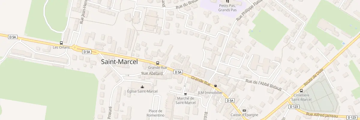 Plan du 43A Grande Rue à Saint-Marcel