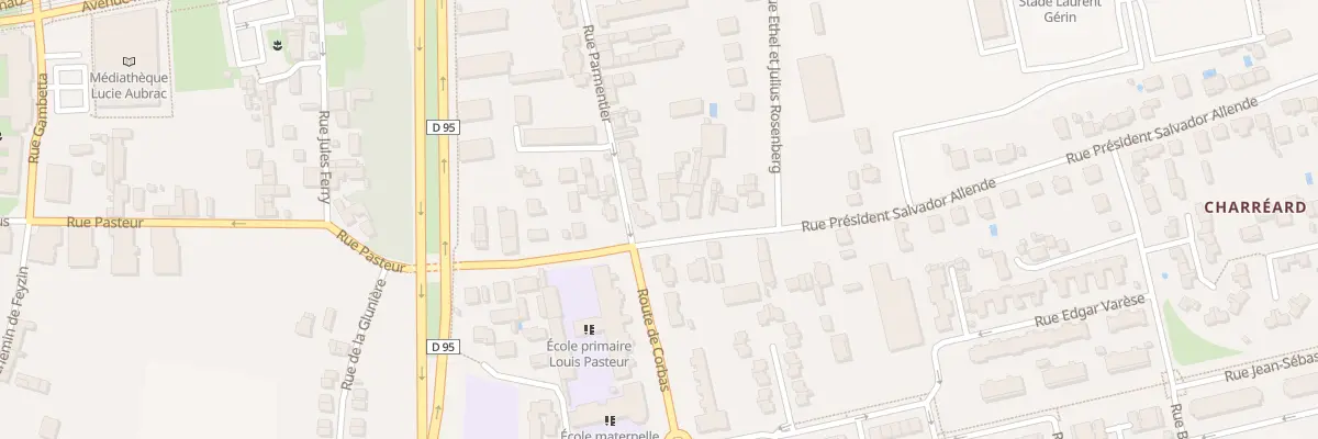 Plan du 3 Rue Pdt Salvador Allende à Vénissieux