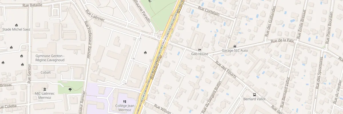 Plan du 171 Bd Pinel à Bron