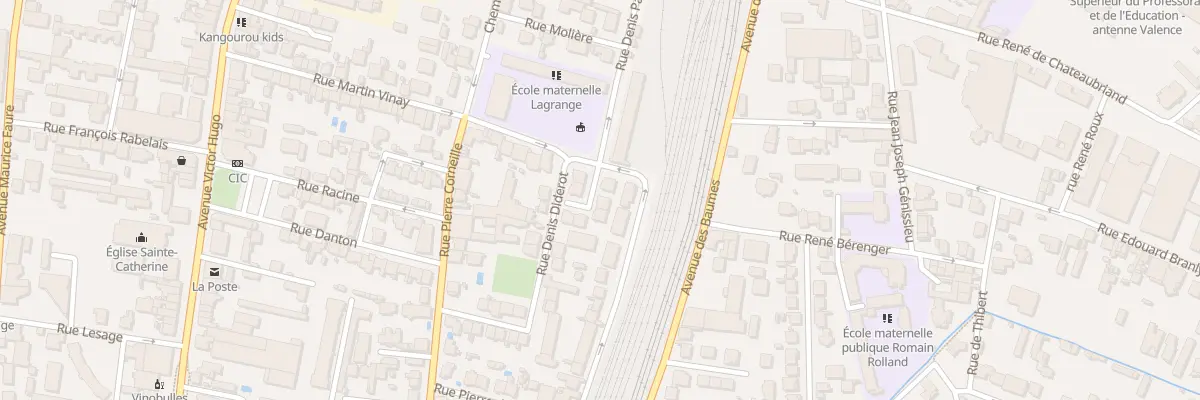 Plan du 64A Rue Martin Vinay à Valence