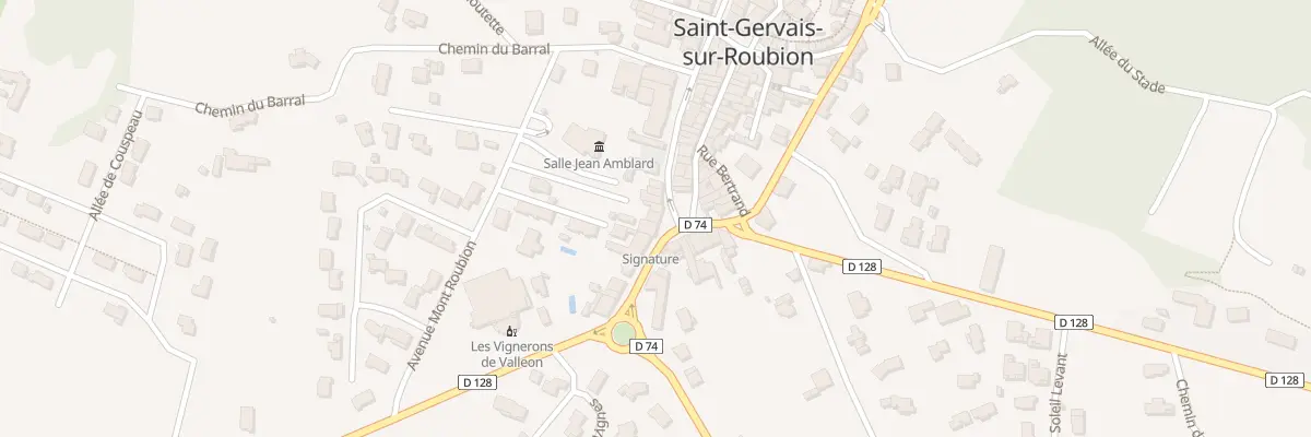 Plan du 8 Pl de l’Hopital à Saint-Gervais-sur-Roubion