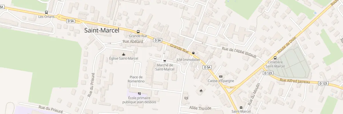 Plan du 44 Grande Rue à Saint-Marcel
