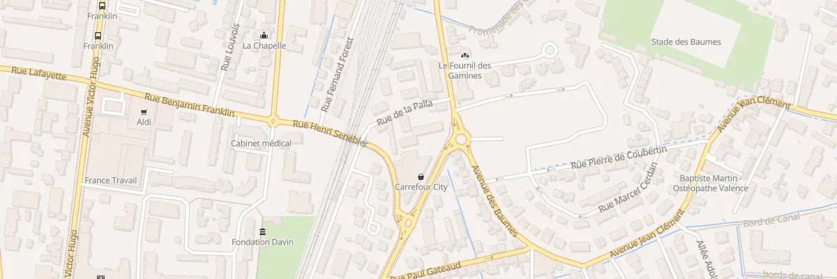 Plan du 4 Av de la Libération à Valence
