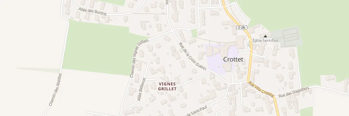Plan du 159 Rue de la Croix Guerin à Crottet