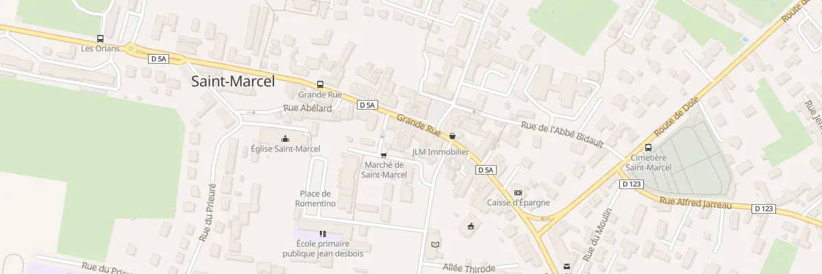 Plan du 46 Grande Rue à Saint-Marcel