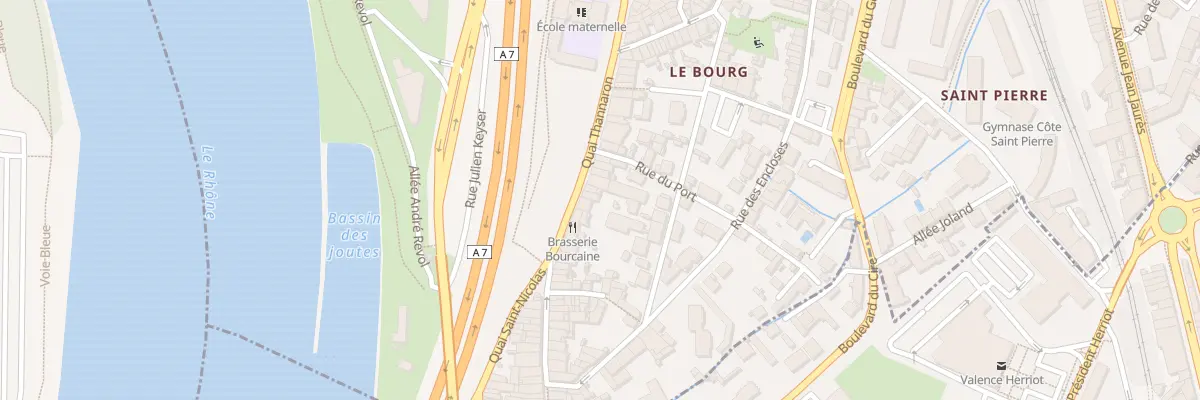 Plan du 27 Quai Thannaron à Bourg-lès-Valence
