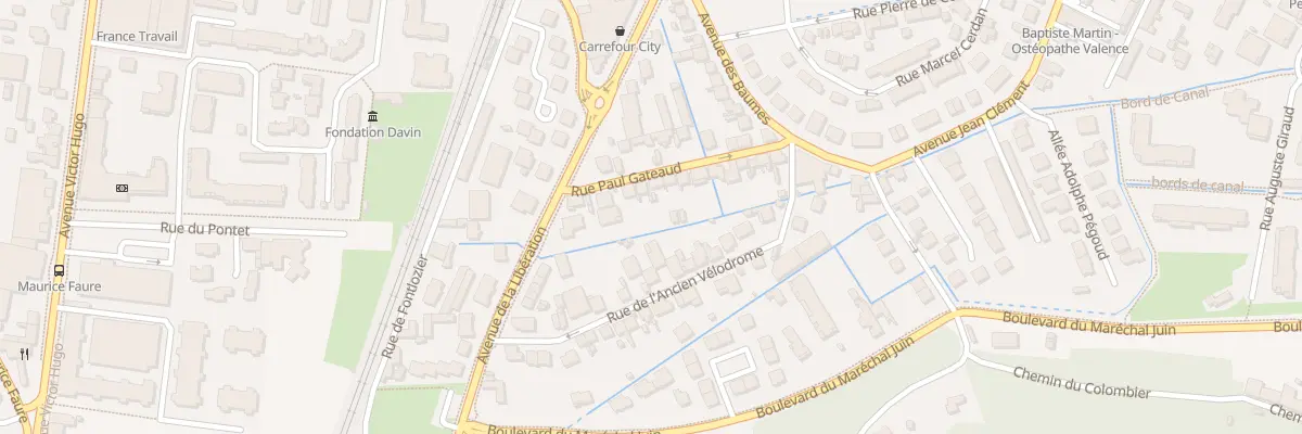Plan du 6 Rue Paul Gateaud à Valence