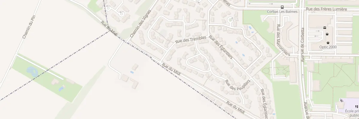 Plan du 41 Rue des Peupliers à Corbas