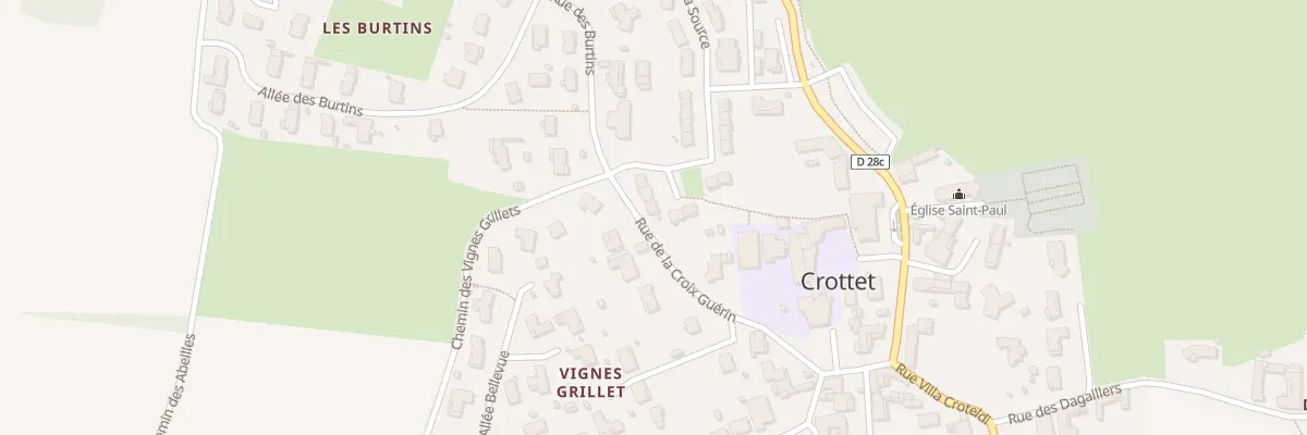 Plan du 181 Rue du Bourg à Crottet