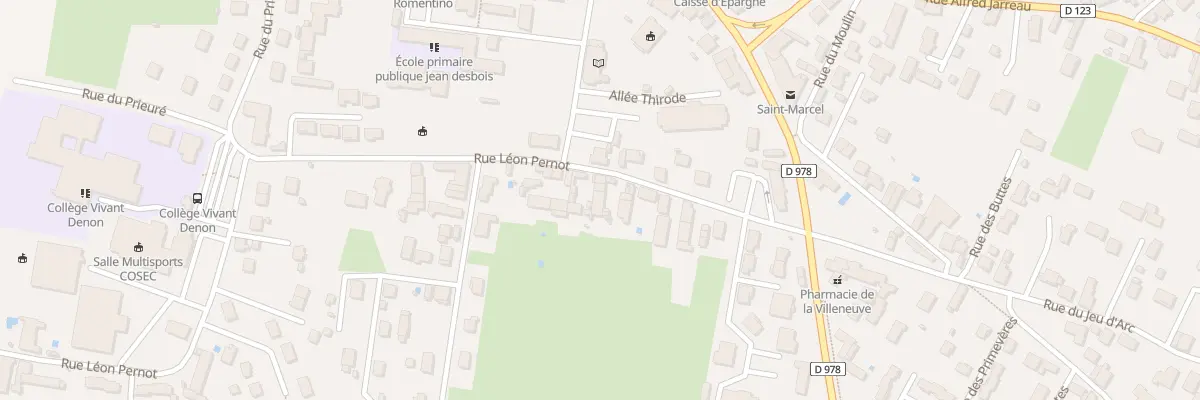 Plan du 13 Rue Léon Pernot à Saint-Marcel