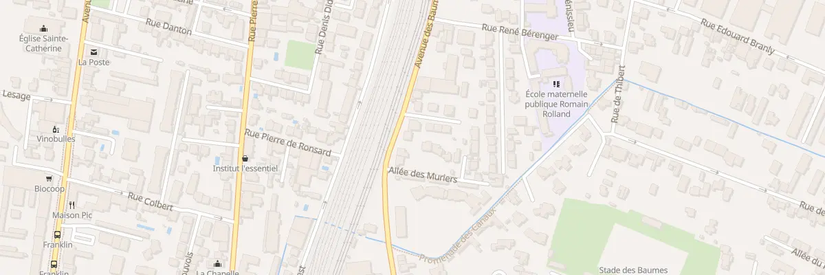 Plan du 79 Av des Baumes à Valence