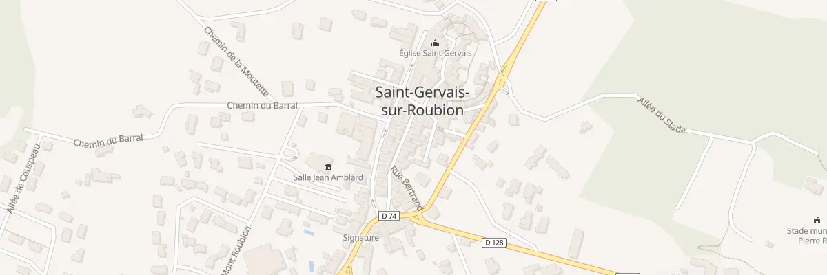 Plan du 20 Rue du Bourg à Saint-Gervais-sur-Roubion