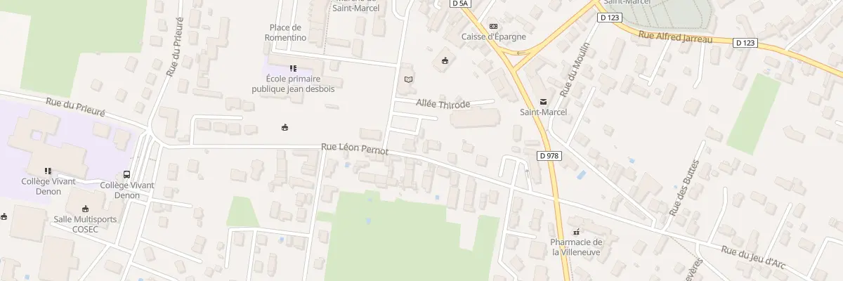Plan du 12 Rue Léon Pernot à Saint-Marcel