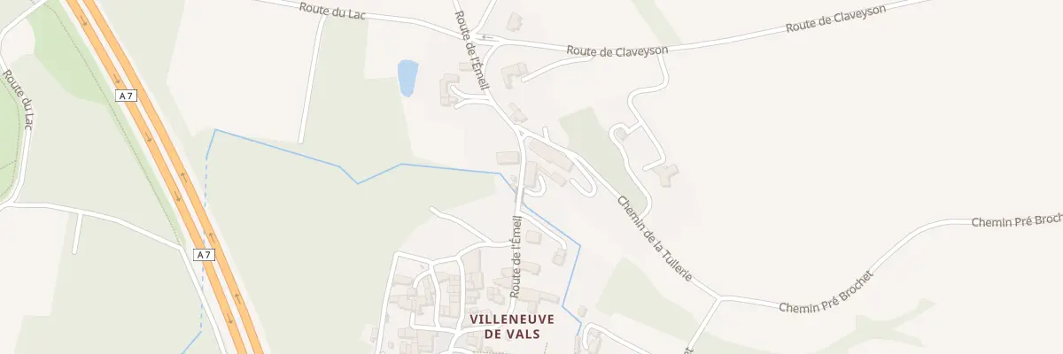 Plan du 170 Rte de l’Emeil à Saint-Barthélemy-de-Vals