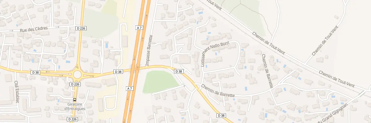 Plan du 1171 Rte d’Entraigues à Sorgues