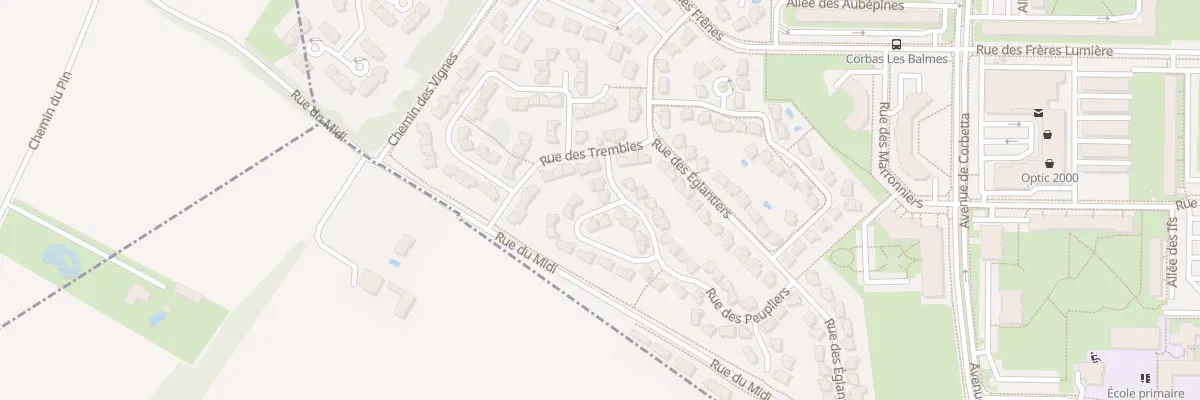 Plan du 59 Rue des Peupliers à Corbas
