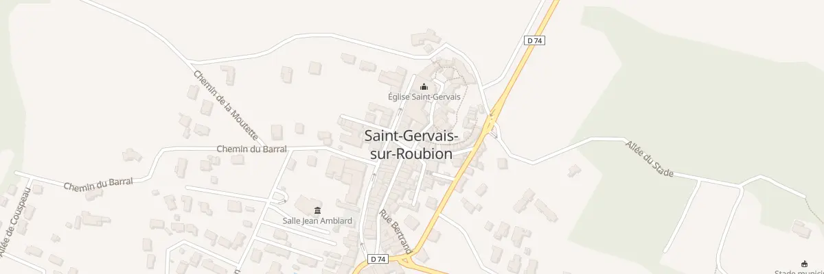 Plan du 7 Pl de l’Horloge à Saint-Gervais-sur-Roubion