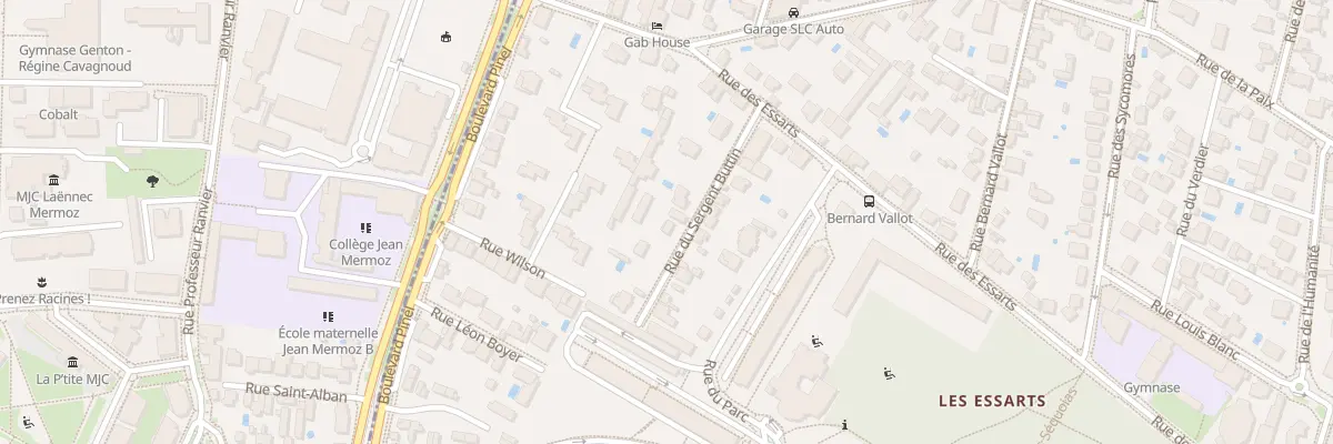 Plan du 8 Rue Sgt Buttin à Bron