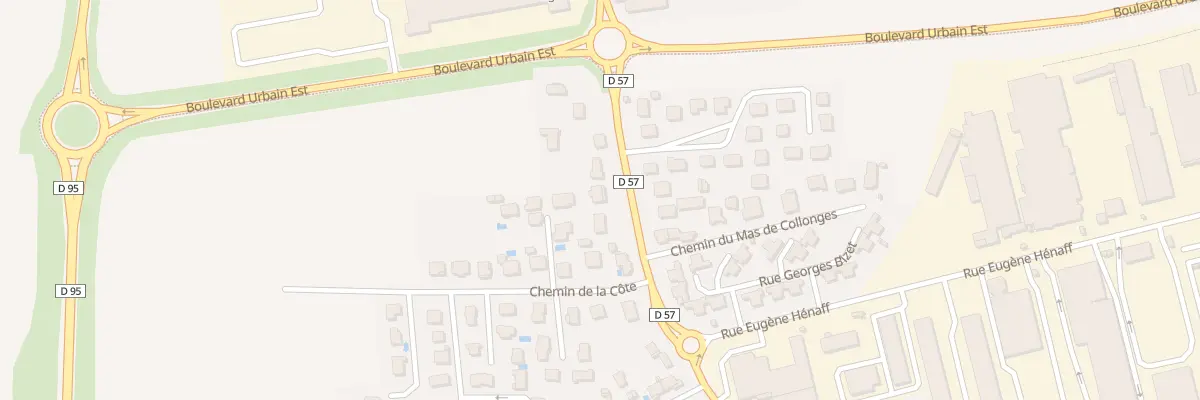 Plan du 56 Rte de Corbas à Vénissieux