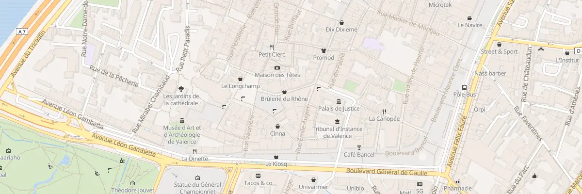 Plan du 4 Rue de l’Université à Valence