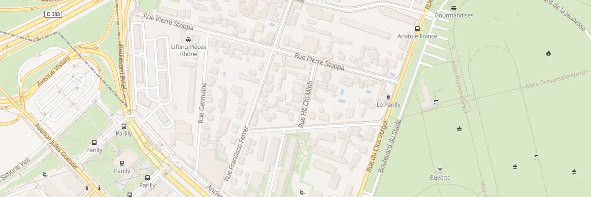 Plan du 8 Rue Hô Chi Minh à Vénissieux