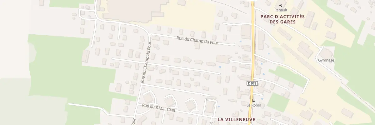 Plan du 9K Rue du Champ du Four à Saint-Marcel