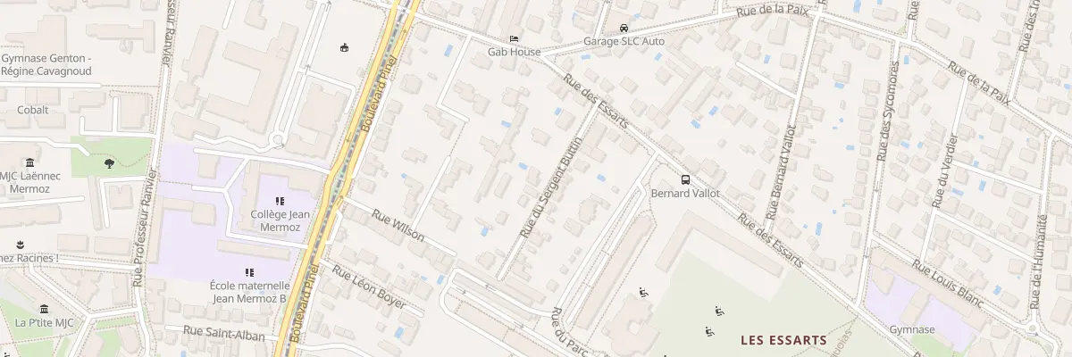 Plan du 6 Rue Sgt Buttin à Bron