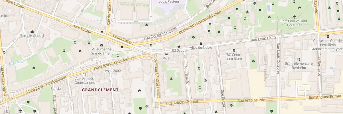 Plan du 4 Rue Léon Blum à Villeurbanne