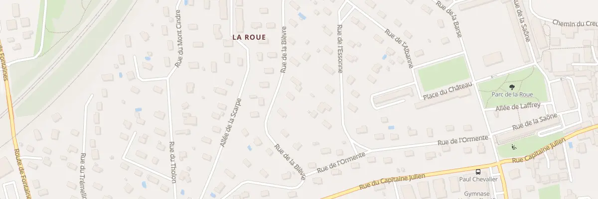 Plan du 16 Rue de la Bièvre à Rillieux-la-Pape