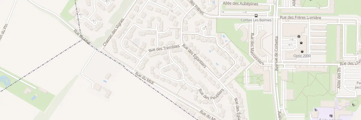 Plan du 26 Rue des Peupliers à Corbas