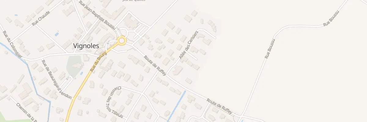 Plan du 2 All des Cerisiers à Vignoles