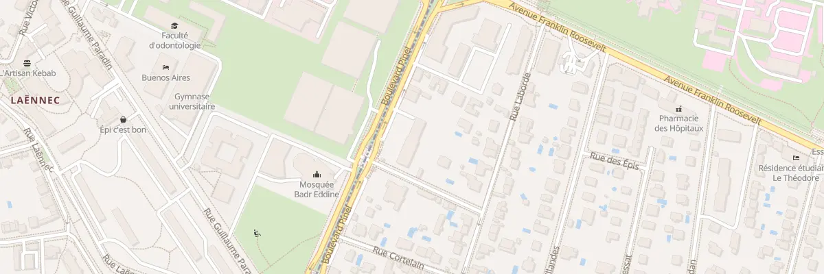 Plan du 1 Rue Julien Baudrand à Bron
