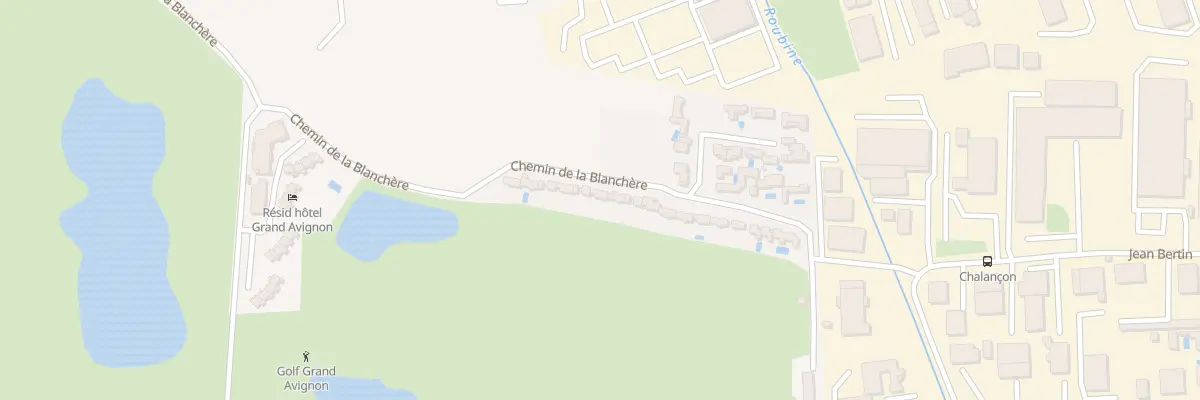 Plan du 504 Che de la Blanchère à Vedène