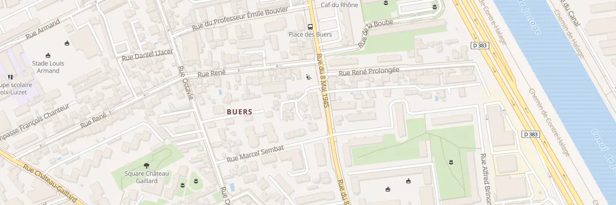 Plan du 4 Pl des Buers à Villeurbanne