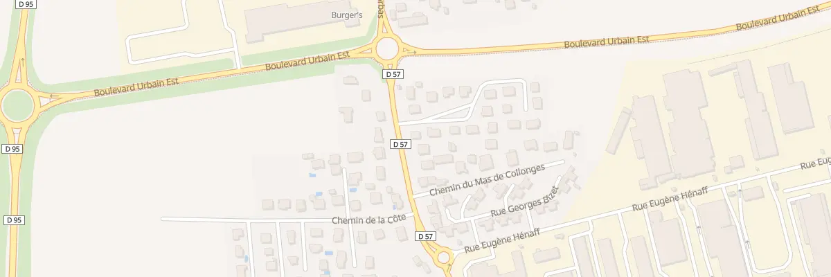 Plan du 1 Rue Jean-Philippe Rameau à Vénissieux