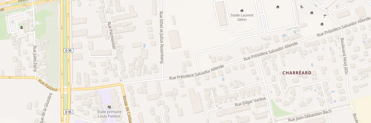 Plan du 17 Rue Pdt Salvador Allende à Vénissieux