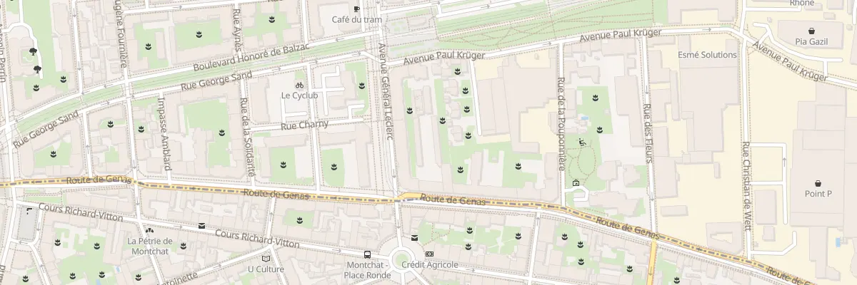 Plan du 163 Rte de Genas à Villeurbanne