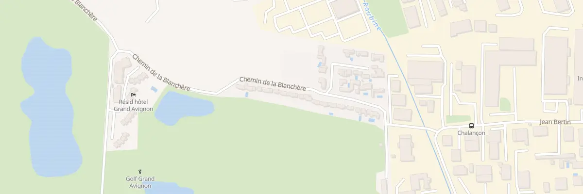 Plan du 9001F Che de la Blanchère à Vedène