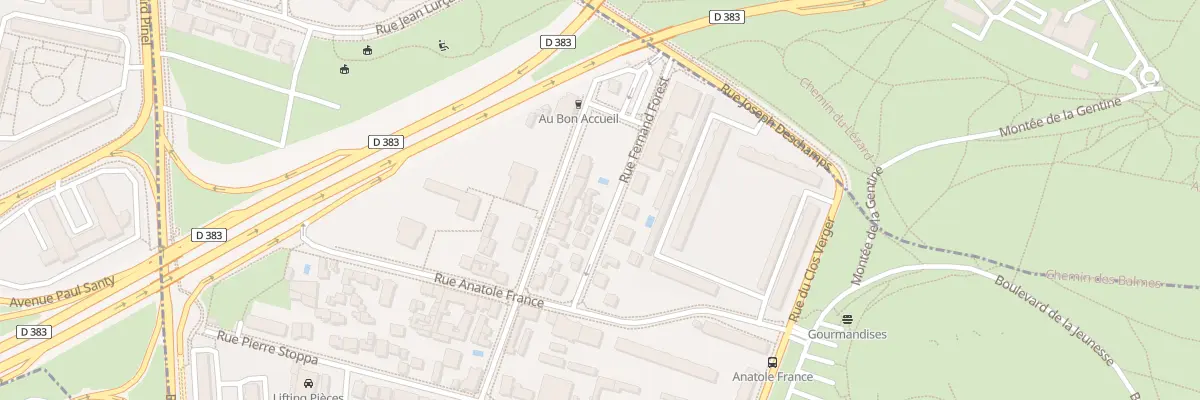 Plan du 14 Rue Fernand Forest à Vénissieux