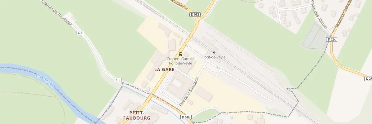 Plan du 113 Rue de Pont de Veyle à Crottet