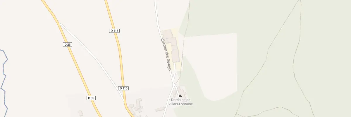 Plan du 8 Chem des Beveys à Villars-Fontaine